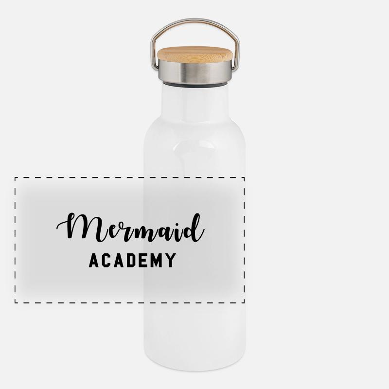 Mermaid Academy Gourde isotherme avec bouchon en bambou