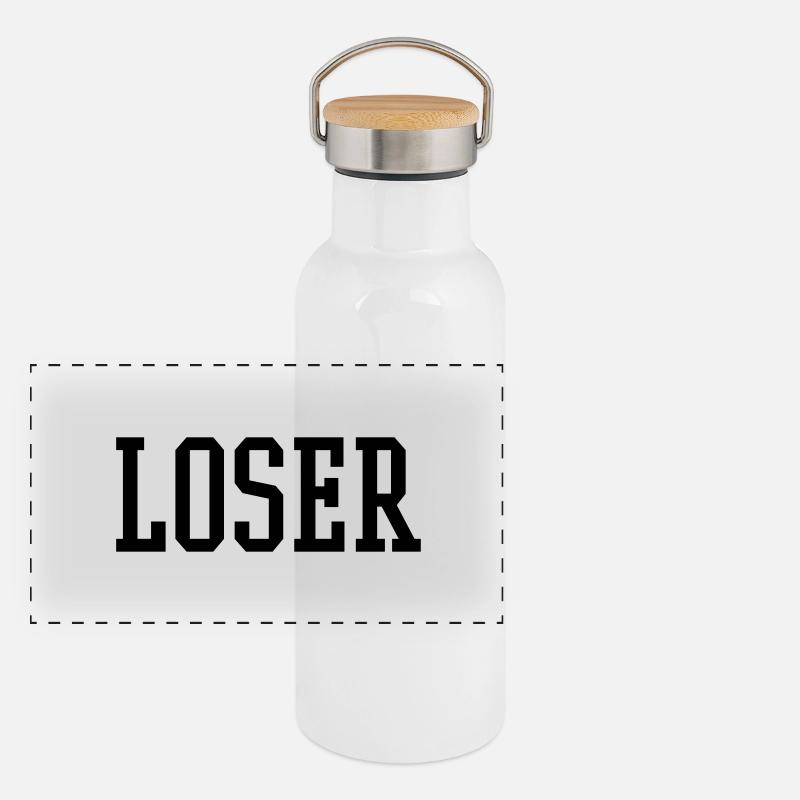 LOSER Panoramic Thermal Bottle with Bamboo Lid