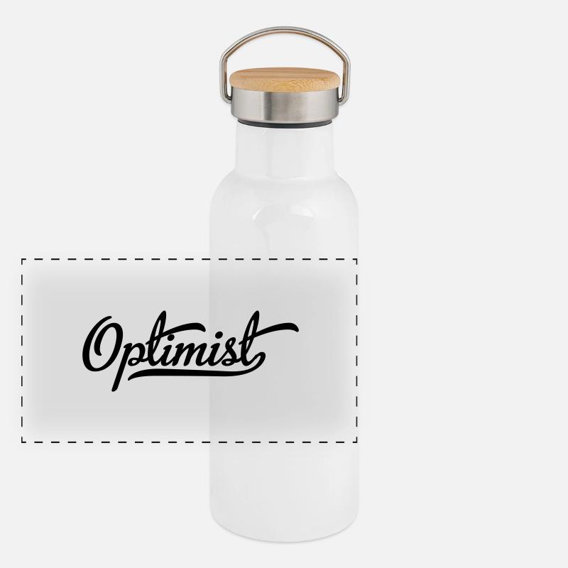 Optimist Panorama Thermosflasche mit Bambusdeckel