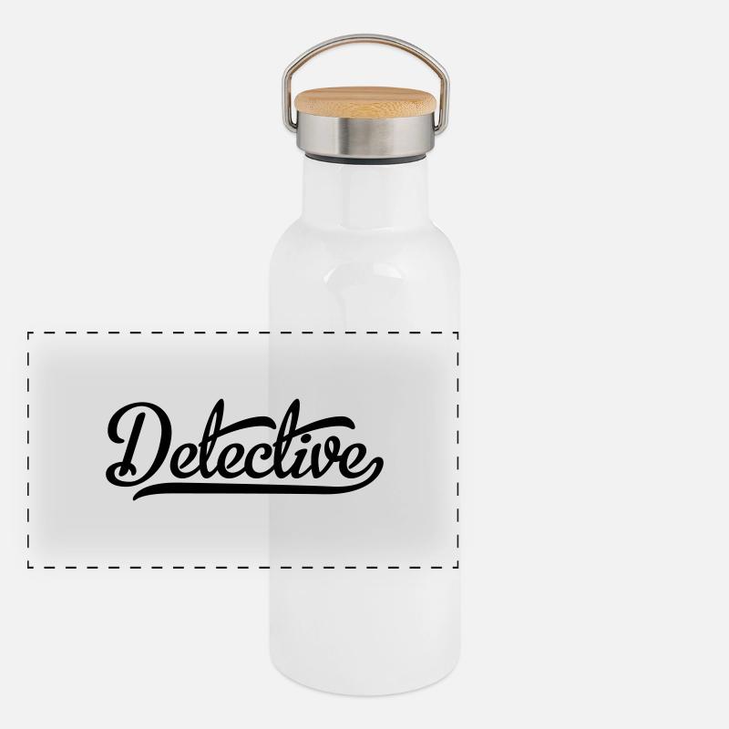 Detective Panoramic Thermal Bottle with Bamboo Lid