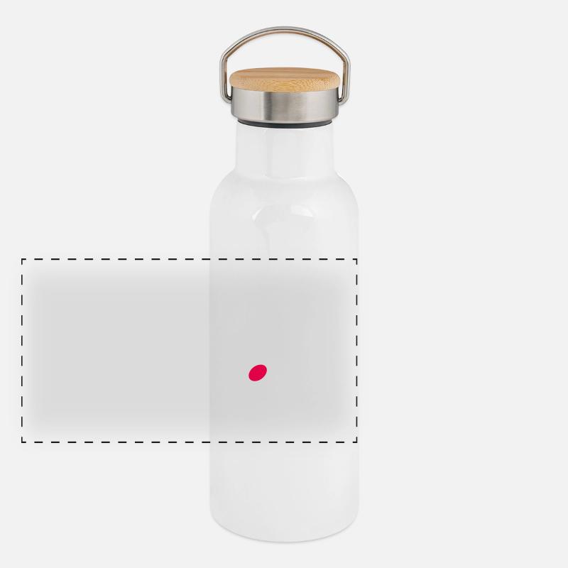Panorama Thermosflasche mit Bambusdeckel