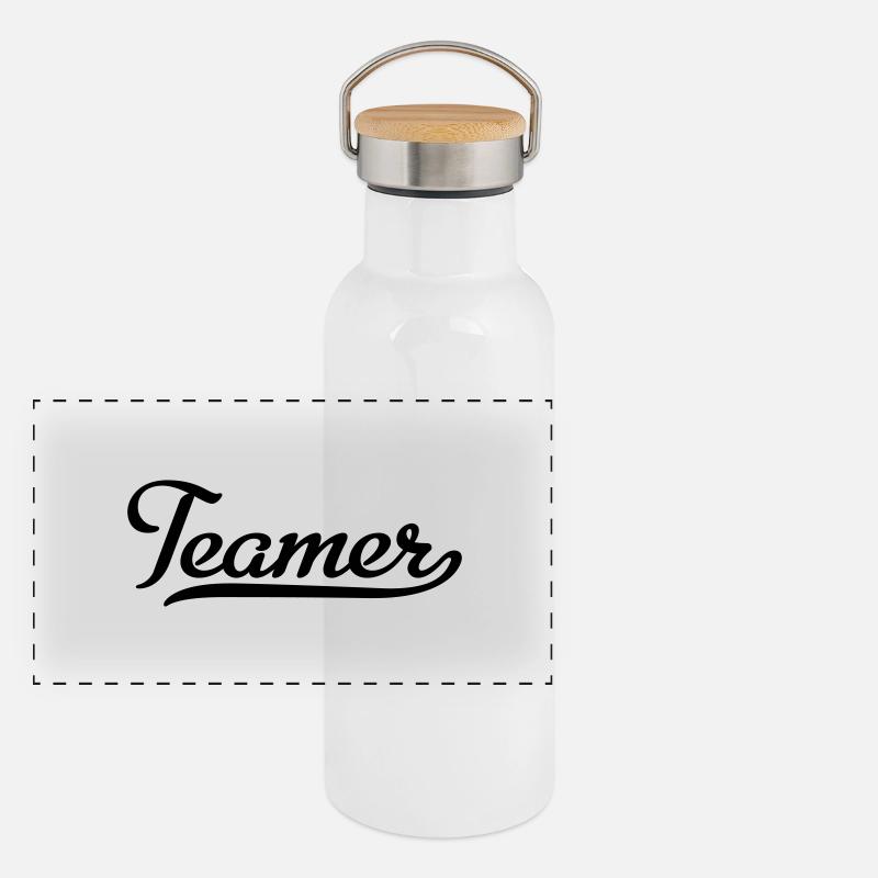 Teamer Panorama Thermosflasche mit Bambusdeckel