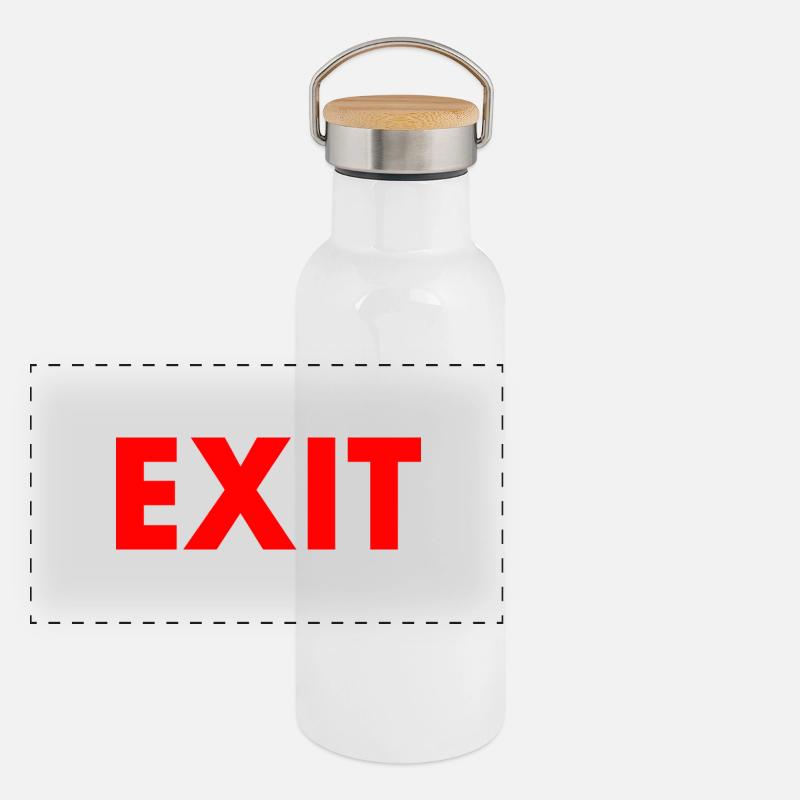 Exit Panoramic Thermal Bottle with Bamboo Lid