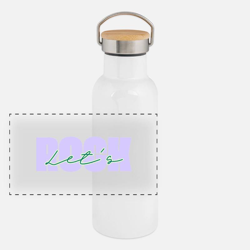 Let's Rock Panoramic Thermal Bottle with Bamboo Lid