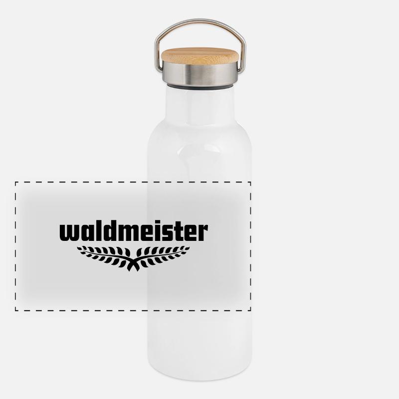 Waldmeister Panorama Thermosflasche mit Bambusdeckel