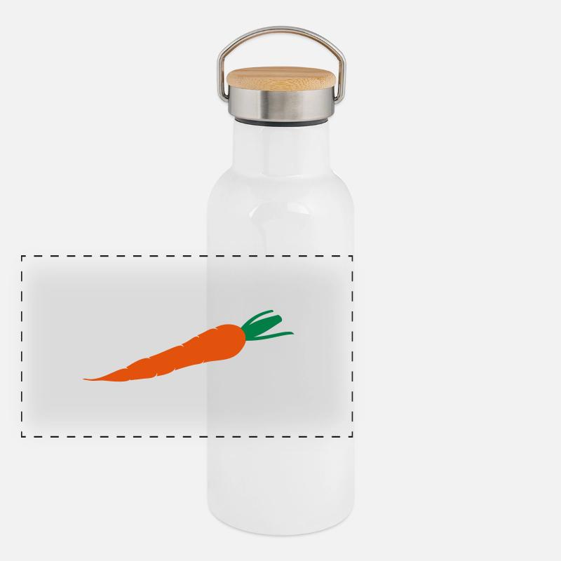Panorama Thermosflasche mit Bambusdeckel