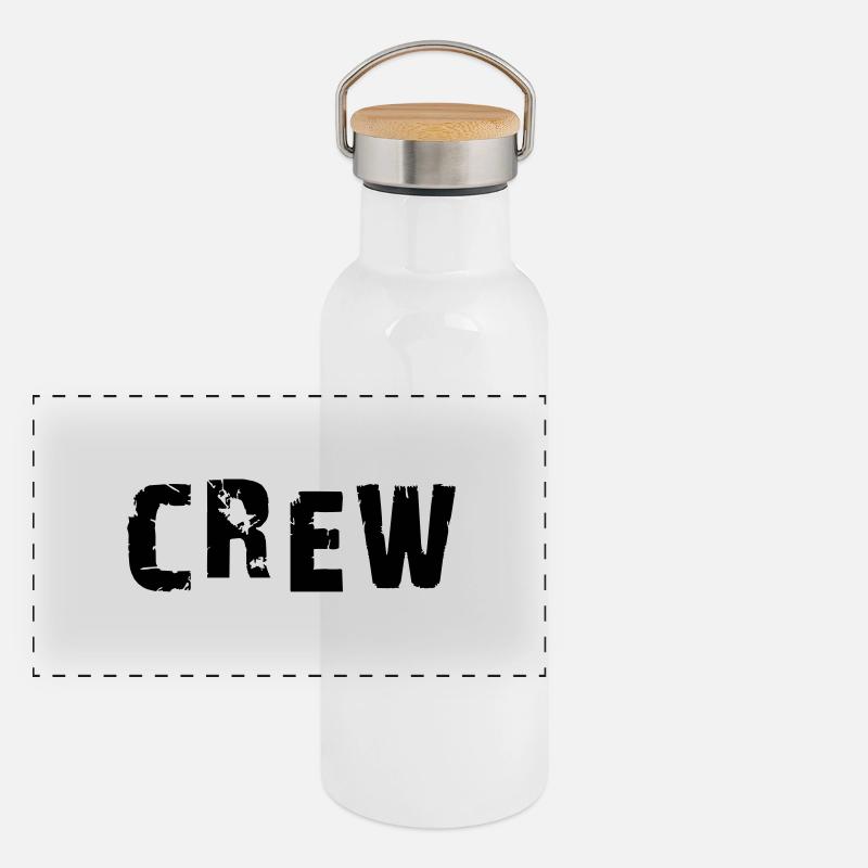 crew2 Panorama Thermosflasche mit Bambusdeckel