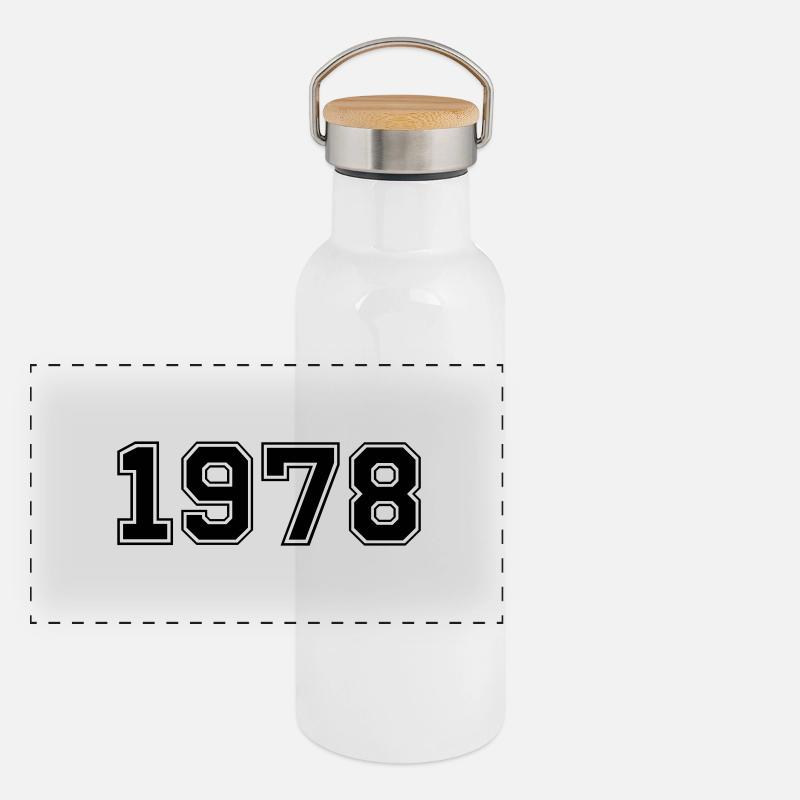 1978 Gourde isotherme avec bouchon en bambou