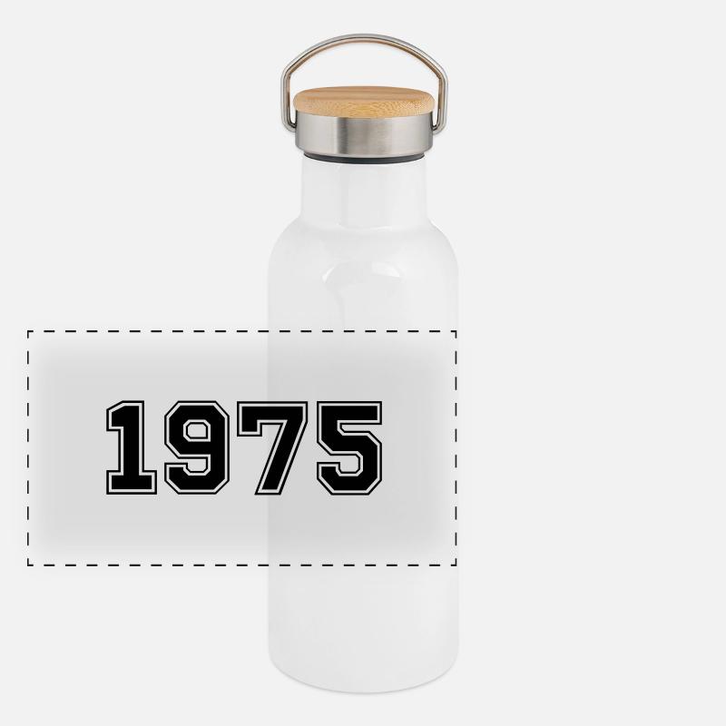 1975 Gourde isotherme avec bouchon en bambou