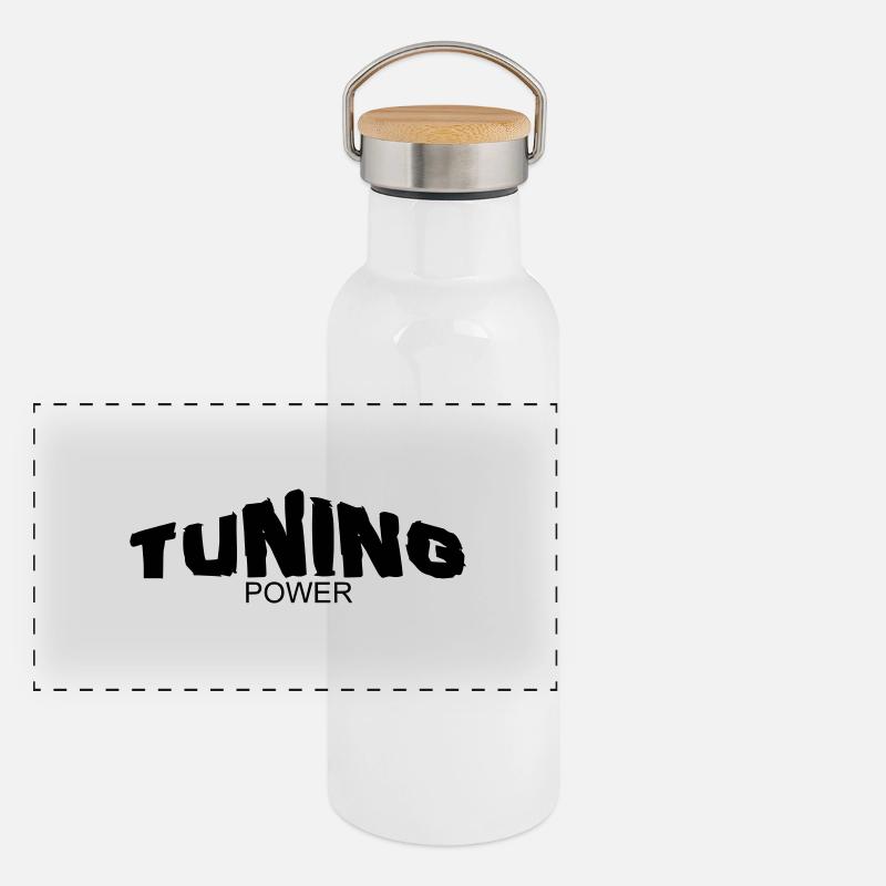 tuning power Panoramic Thermal Bottle with Bamboo Lid