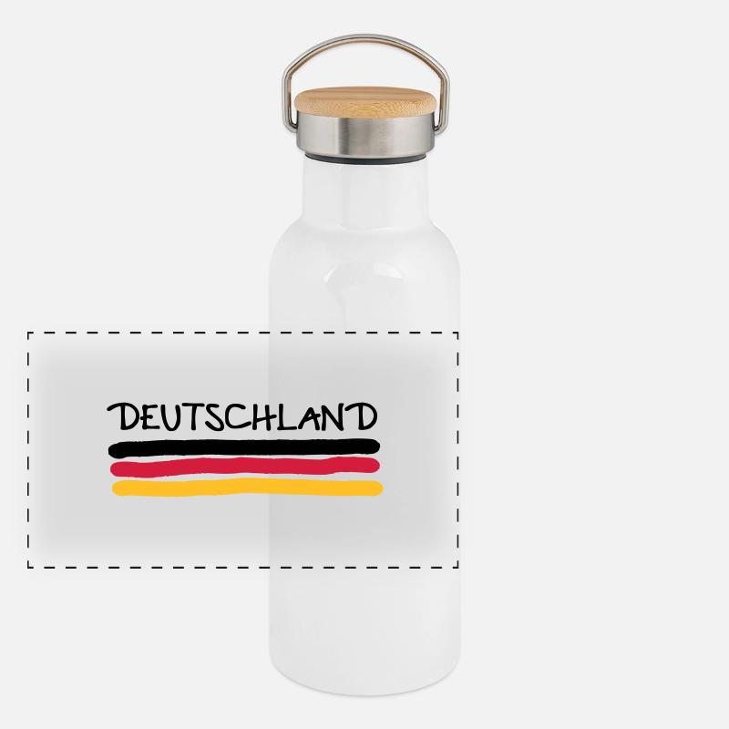 Allemagne Gourde isotherme avec bouchon en bambou