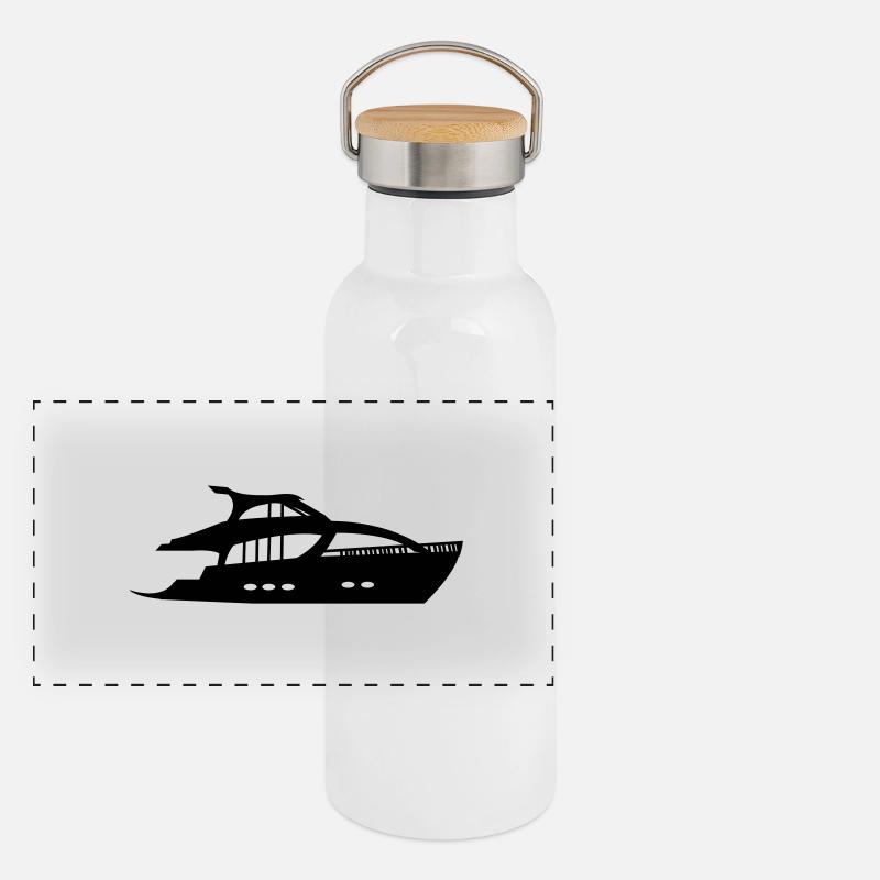 yacht Panoramic Thermal Bottle with Bamboo Lid