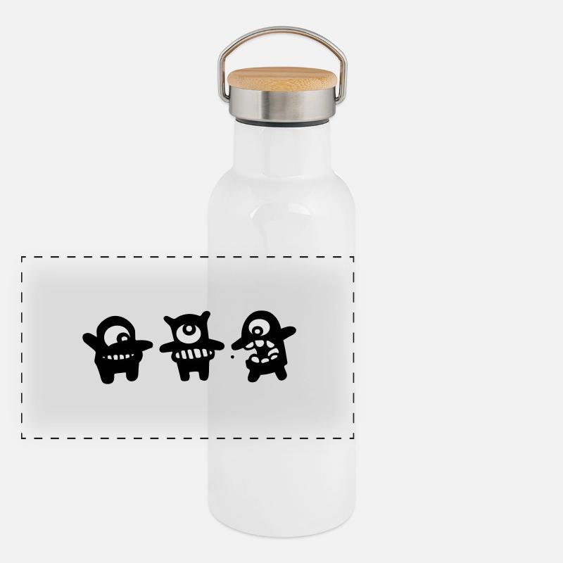 trio Gourde isotherme avec bouchon en bambou