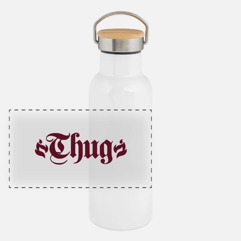 Panorama Thermosflasche mit Bambusdeckel