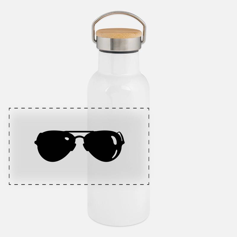 sunglasses Panoramic Thermal Bottle with Bamboo Lid