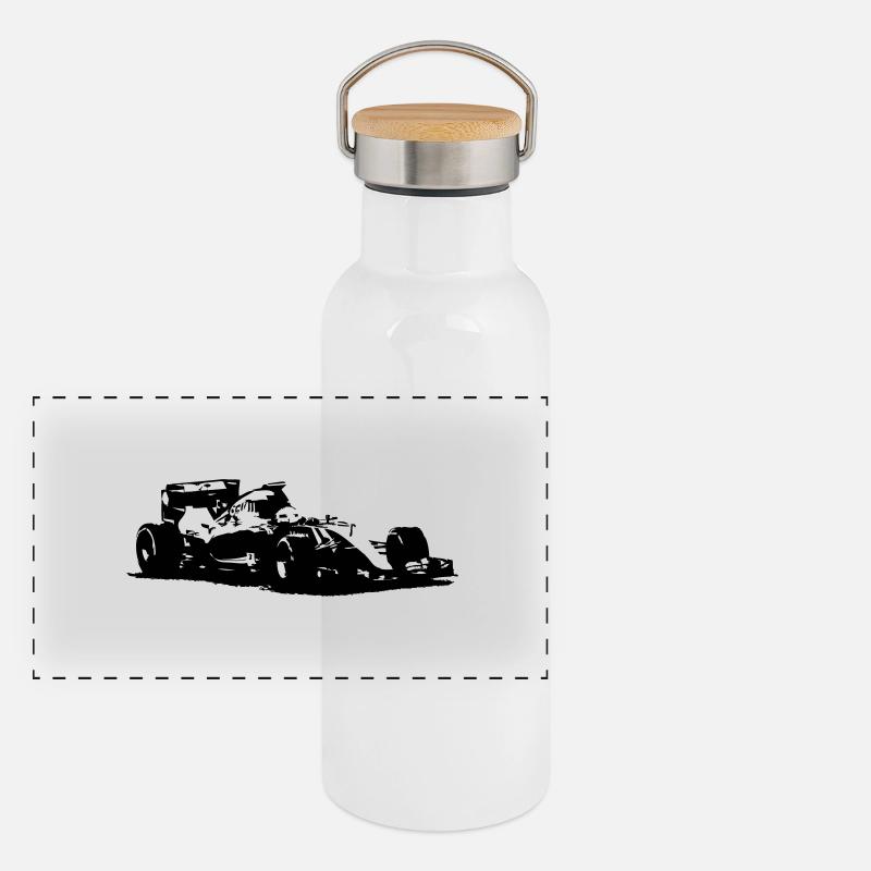 Formula One - Racecar Gourde isotherme avec bouchon en bambou
