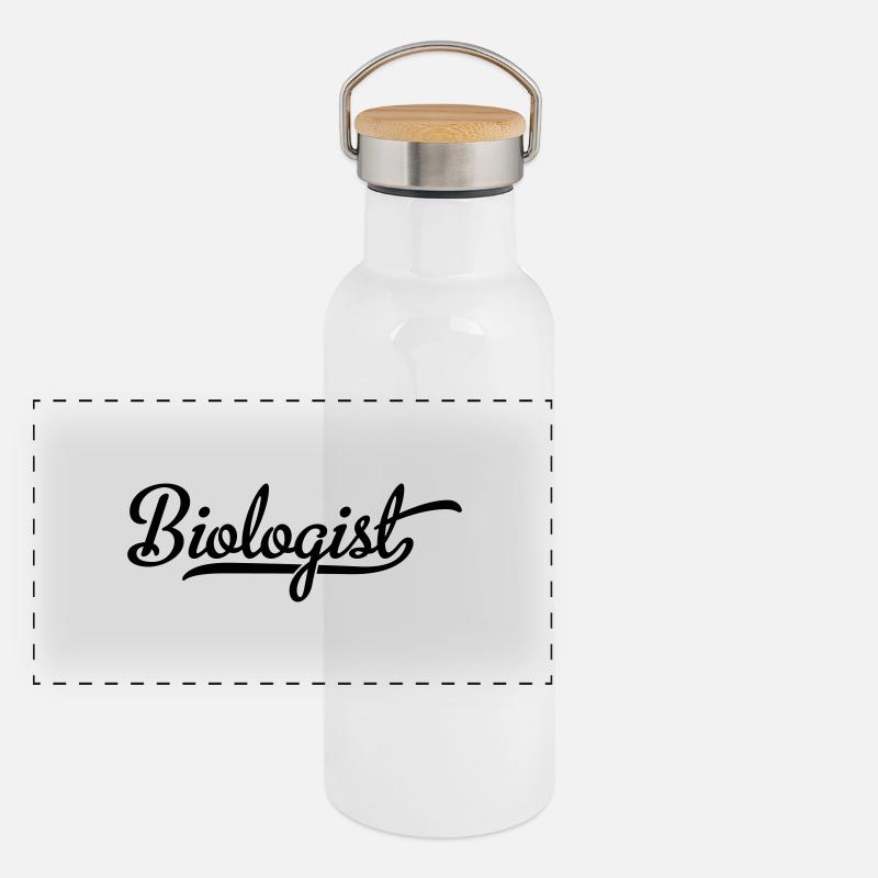 Biologiste Gourde isotherme avec bouchon en bambou