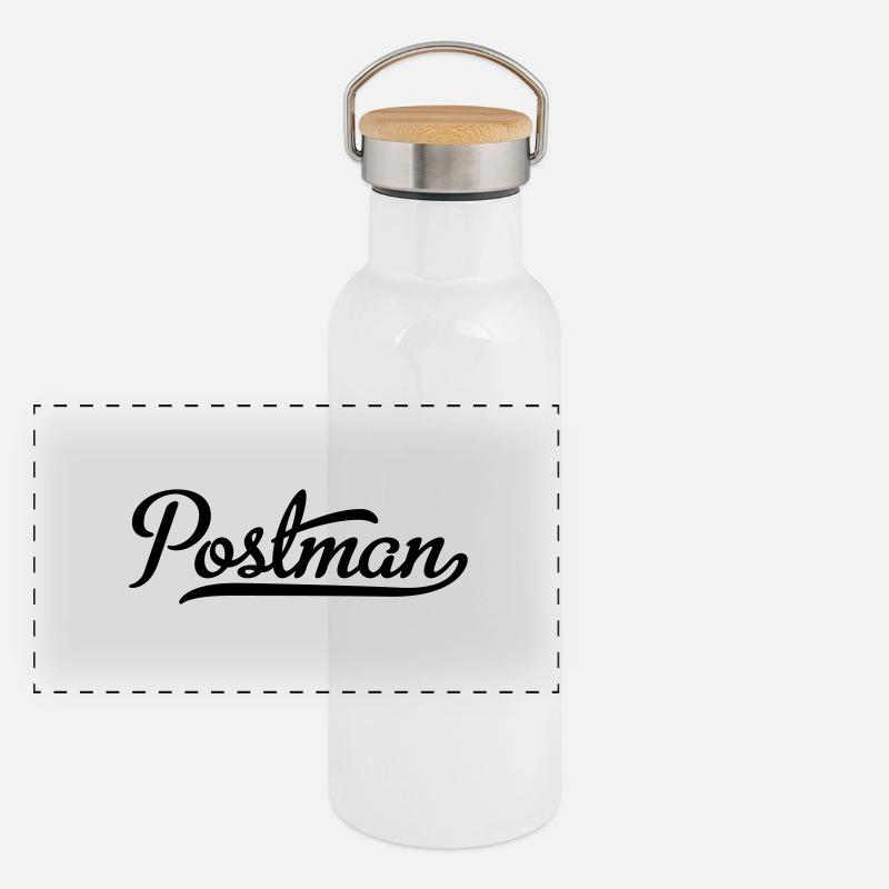 Panorama Thermosflasche mit Bambusdeckel