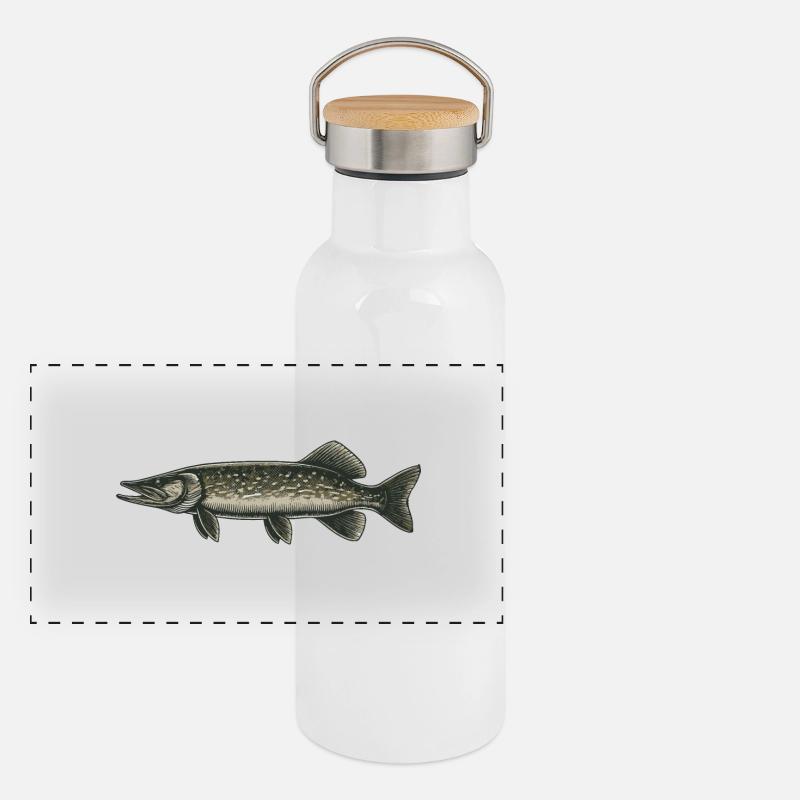 Hecht Panorama Thermosflasche mit Bambusdeckel