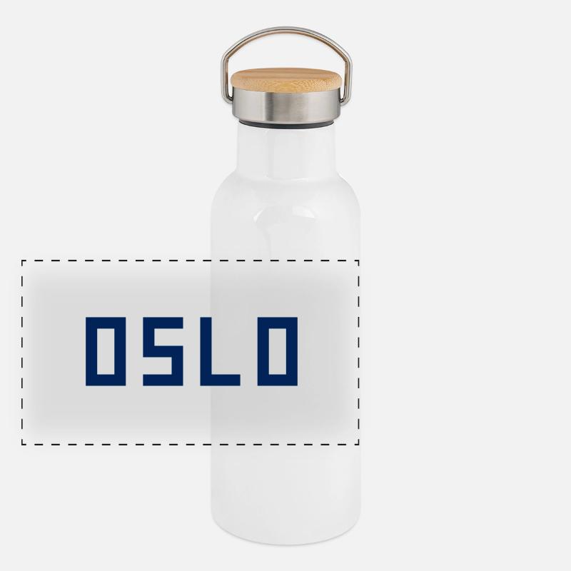 Oslo Gourde isotherme avec bouchon en bambou