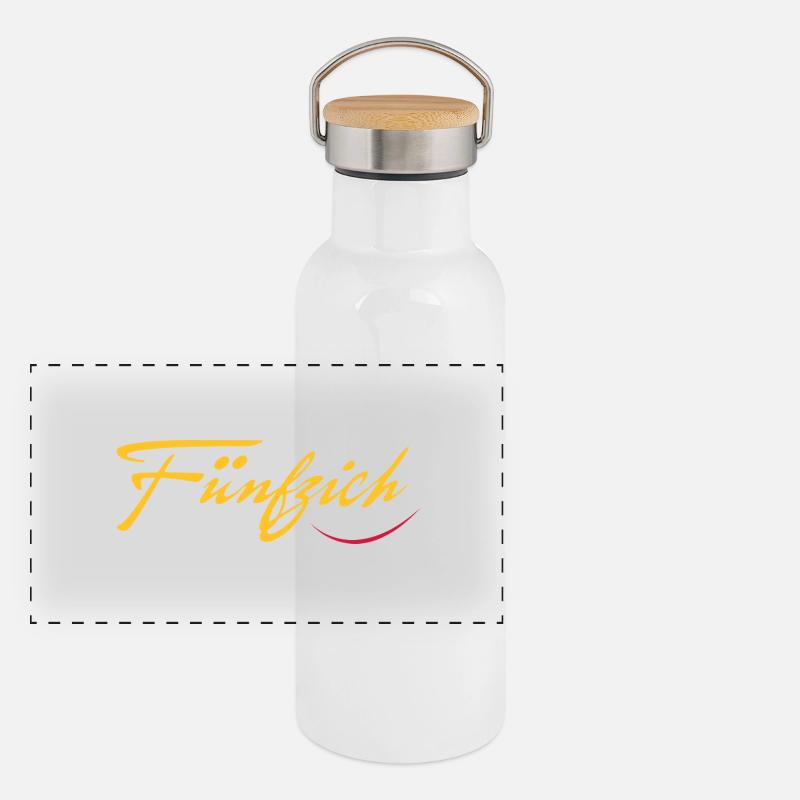 fünfzig Panorama Thermosflasche mit Bambusdeckel