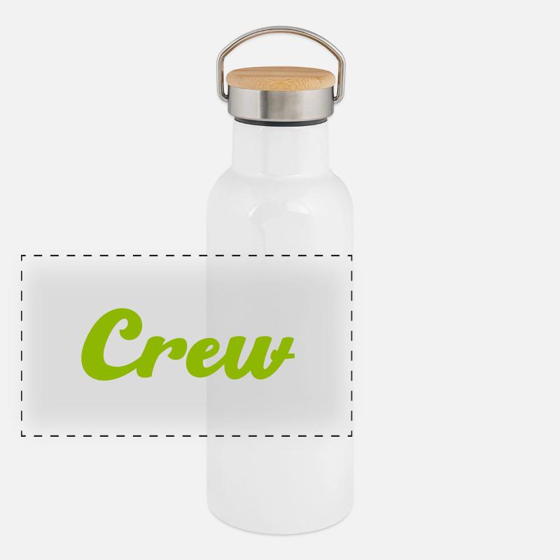 crew Panorama Thermosflasche mit Bambusdeckel