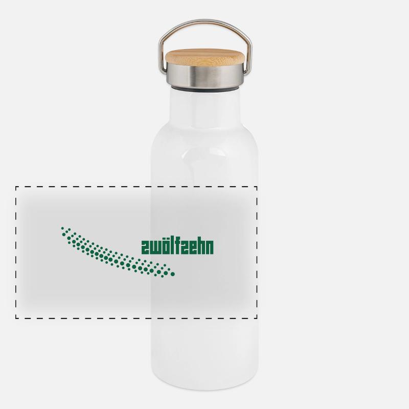 1210_2 - Panoramic Thermal Bottle with Bamboo Lid - white