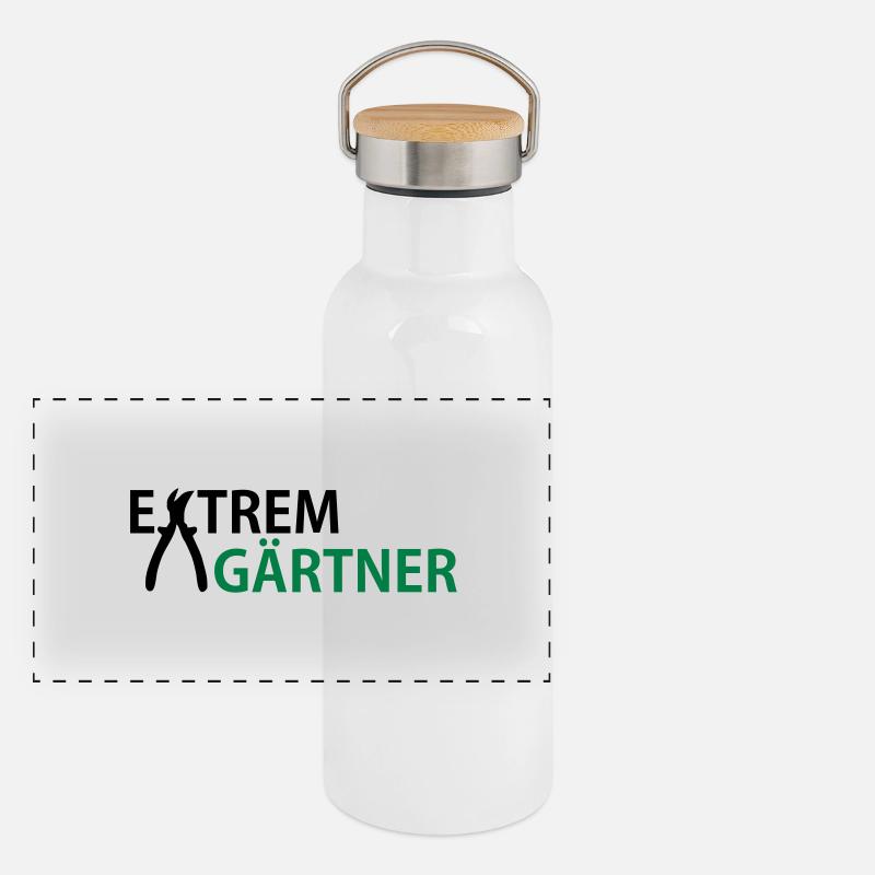 Panorama Thermosflasche mit Bambusdeckel