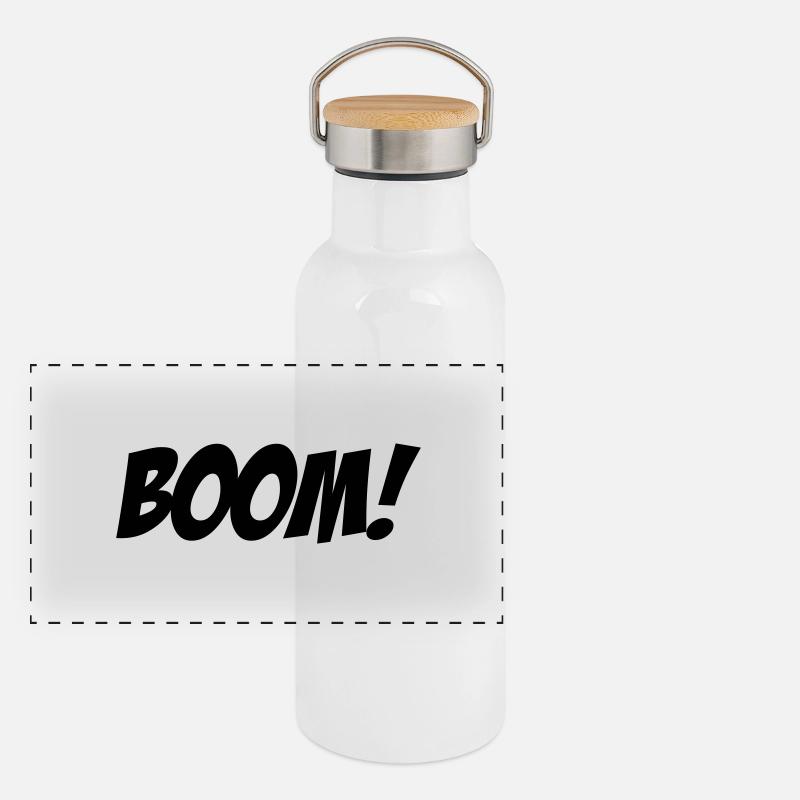 Boom! Panorama Thermosflasche mit Bambusdeckel