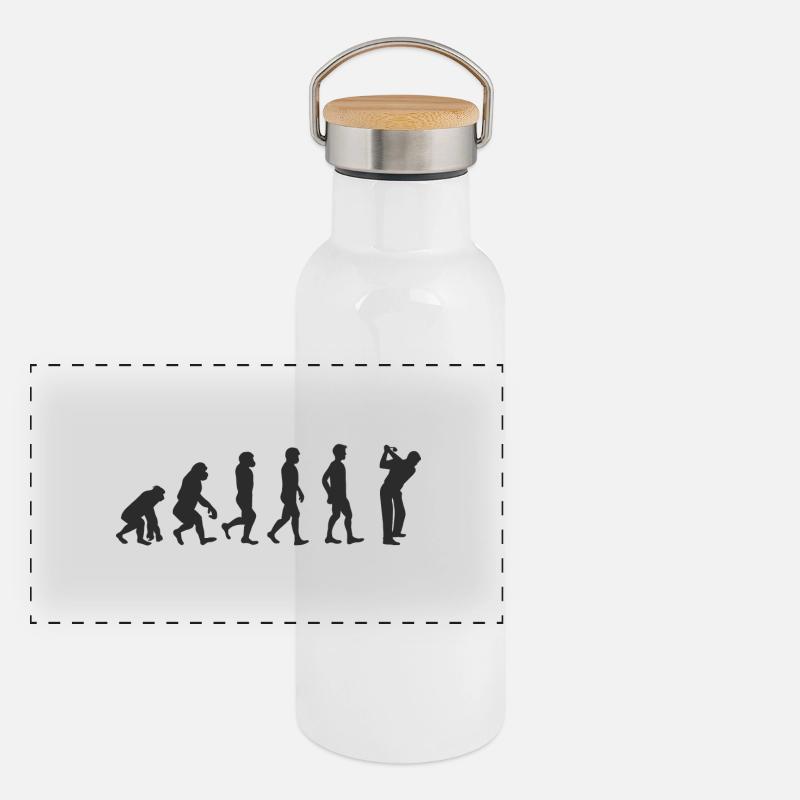 Evolution Golf Gourde isotherme avec bouchon en bambou