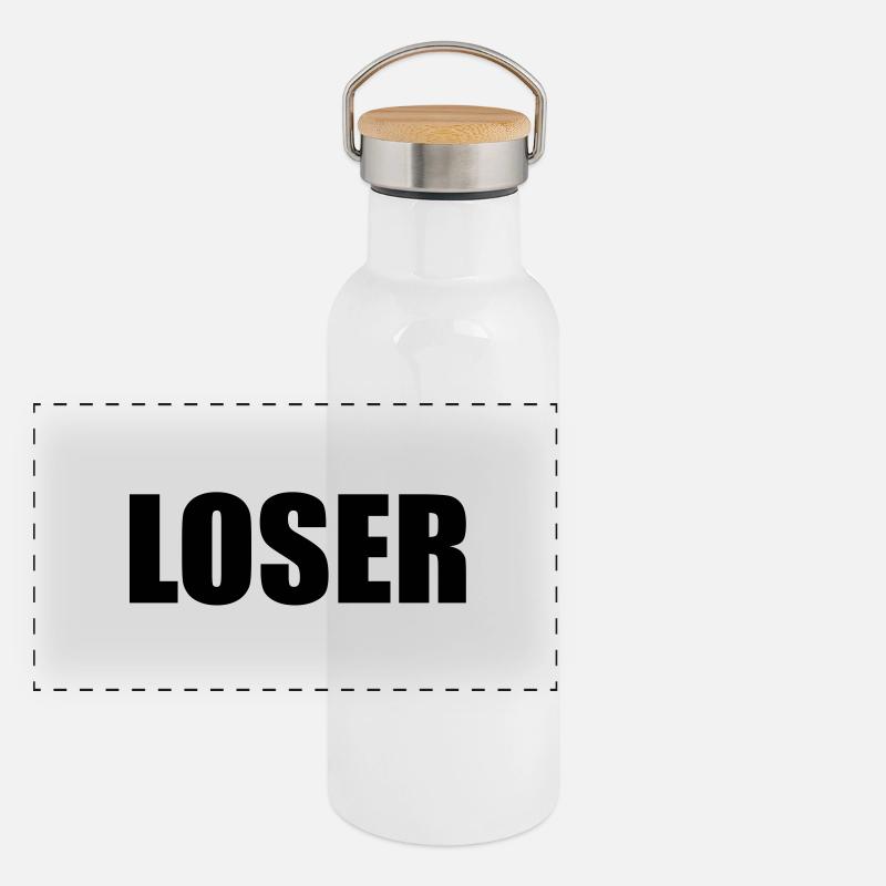 Loser Panorama Thermosflasche mit Bambusdeckel