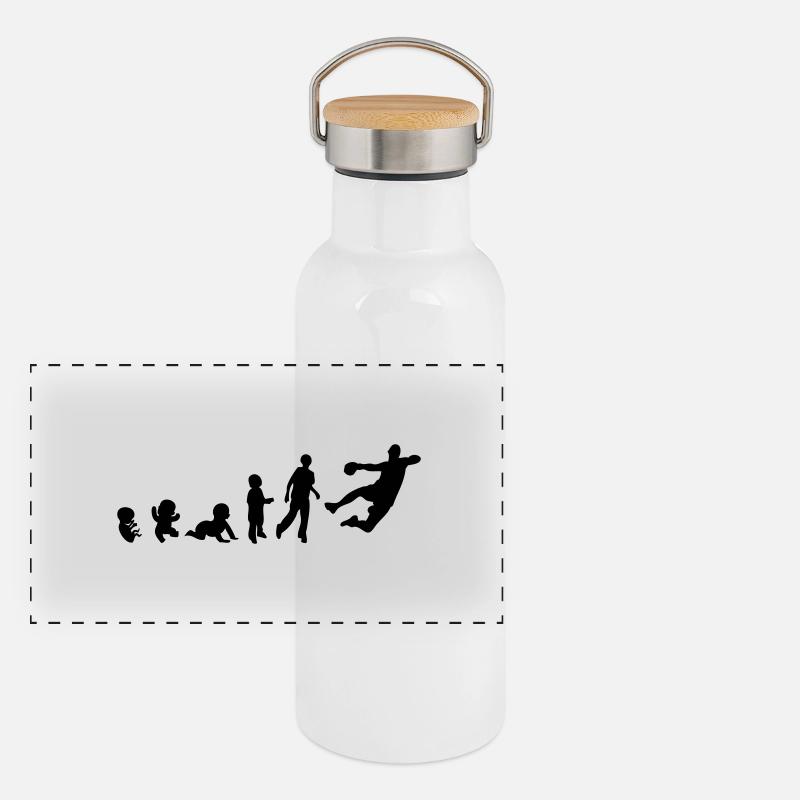 Evolution sports handball human rights Panoramic Thermal Bottle with Bamboo Lid