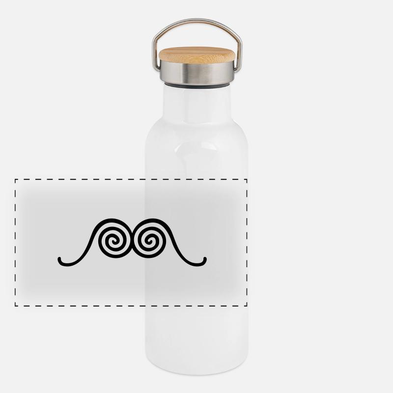 TWINS SPIRAL Gourde isotherme avec bouchon en bambou