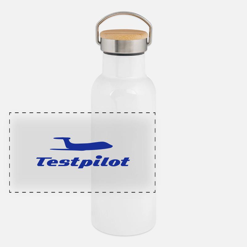 testpilot_a Panorama Thermosflasche mit Bambusdeckel