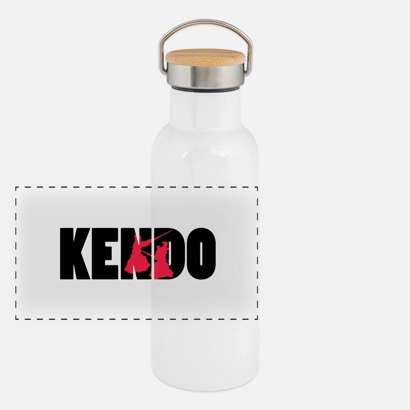 Kendo! Panorama Thermosflasche mit Bambusdeckel