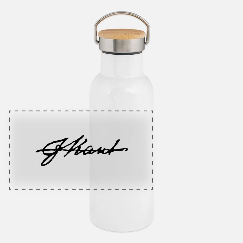 Immanuel Kant Panoramic Thermal Bottle with Bamboo Lid