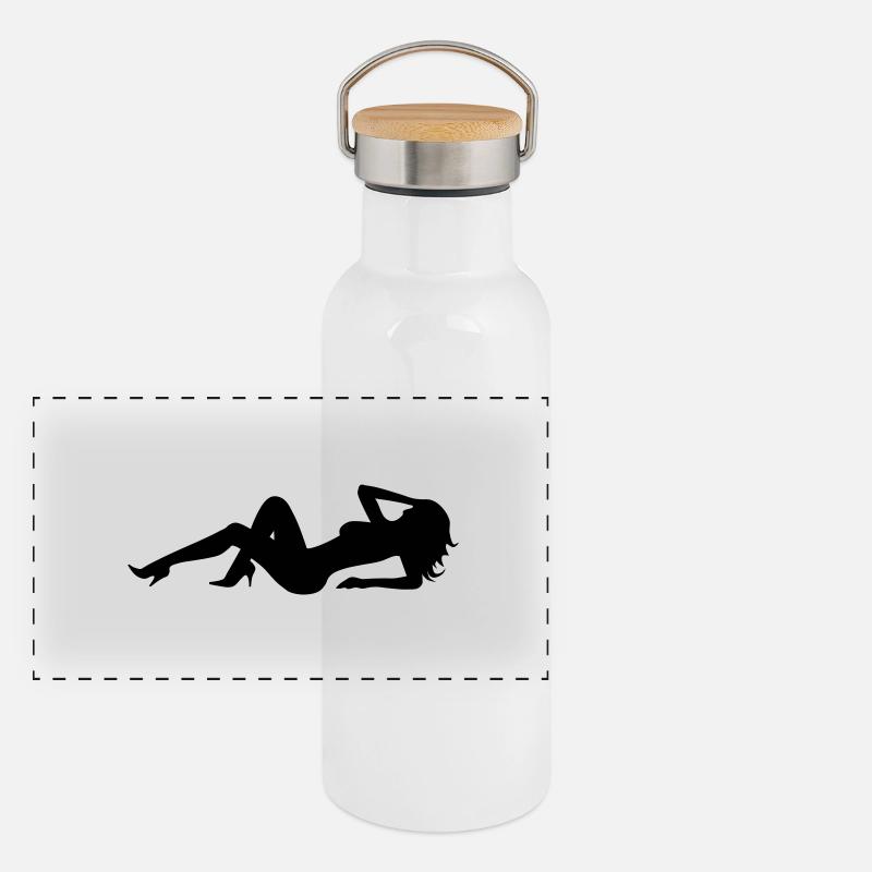 sexy Panoramic Thermal Bottle with Bamboo Lid