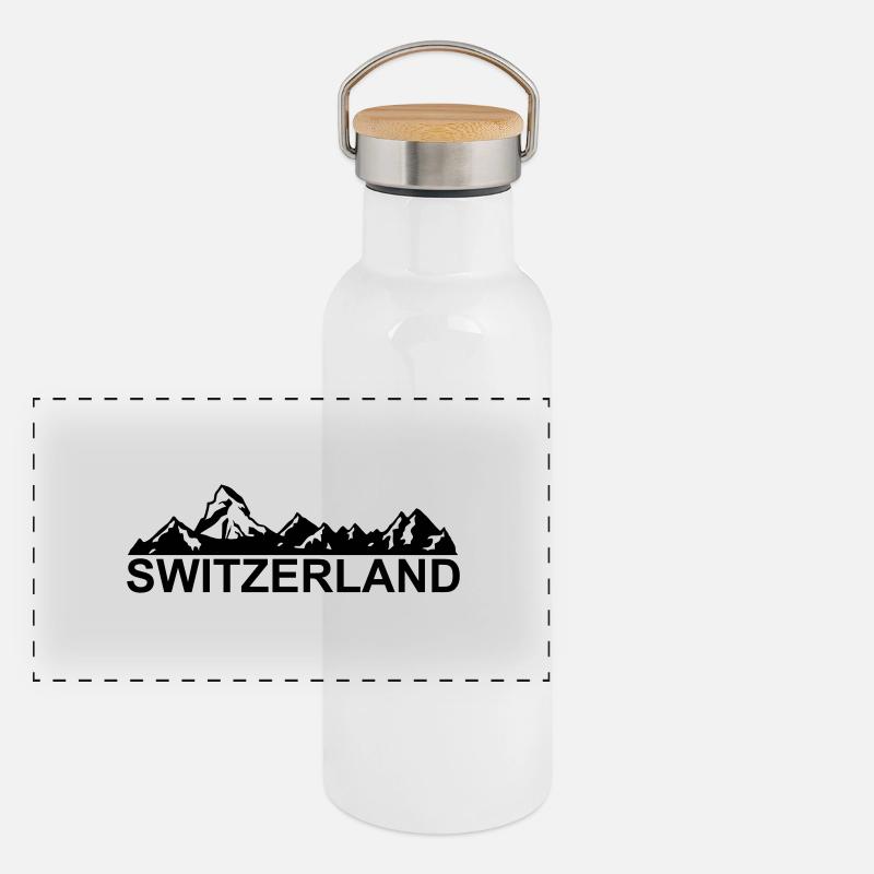 switzerland - schweiz - suisse - svizzera Panorama Thermosflasche mit Bambusdeckel