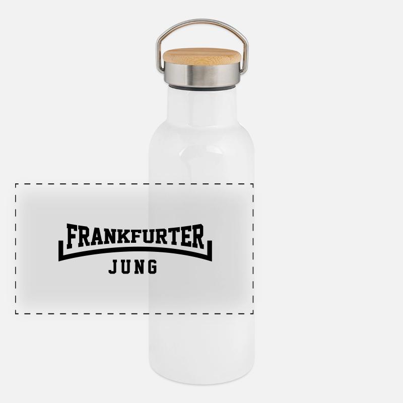 Frankfurter Jung Panorama Thermosflasche mit Bambusdeckel