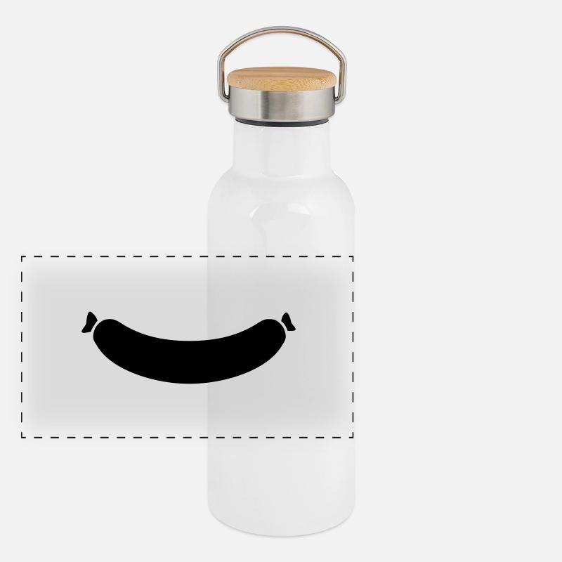 Sausage Panoramic Thermal Bottle with Bamboo Lid