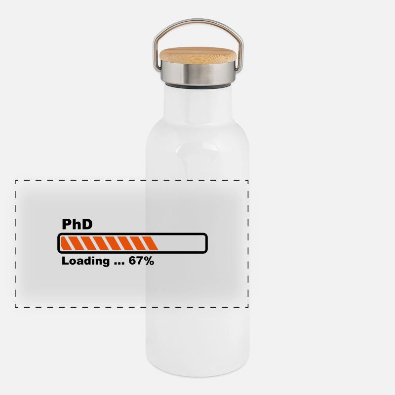 PhD Loading Panorama Thermosflasche mit Bambusdeckel