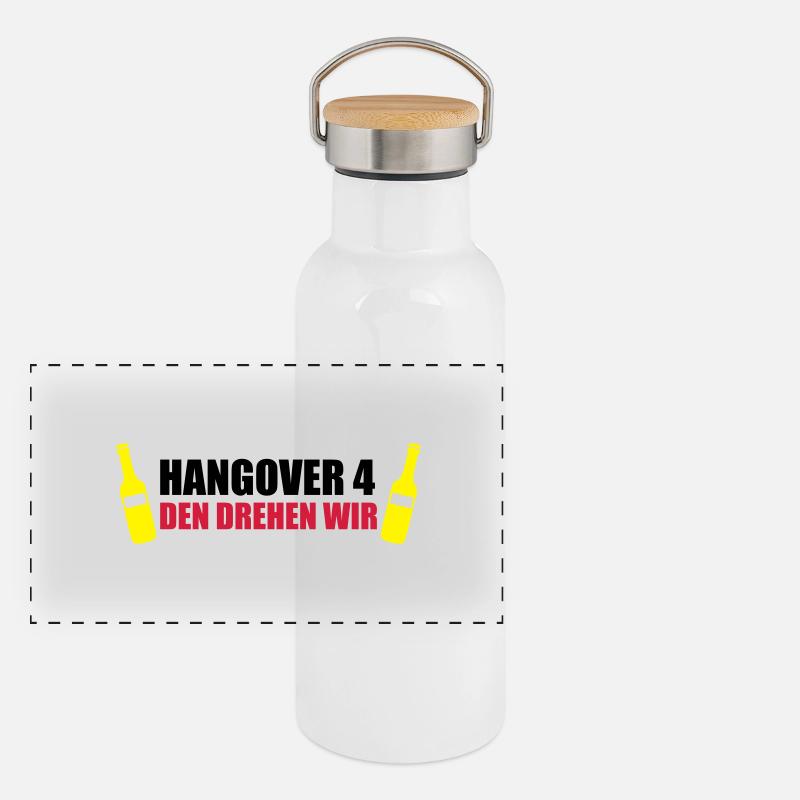 hangover4 Panorama Thermosflasche mit Bambusdeckel