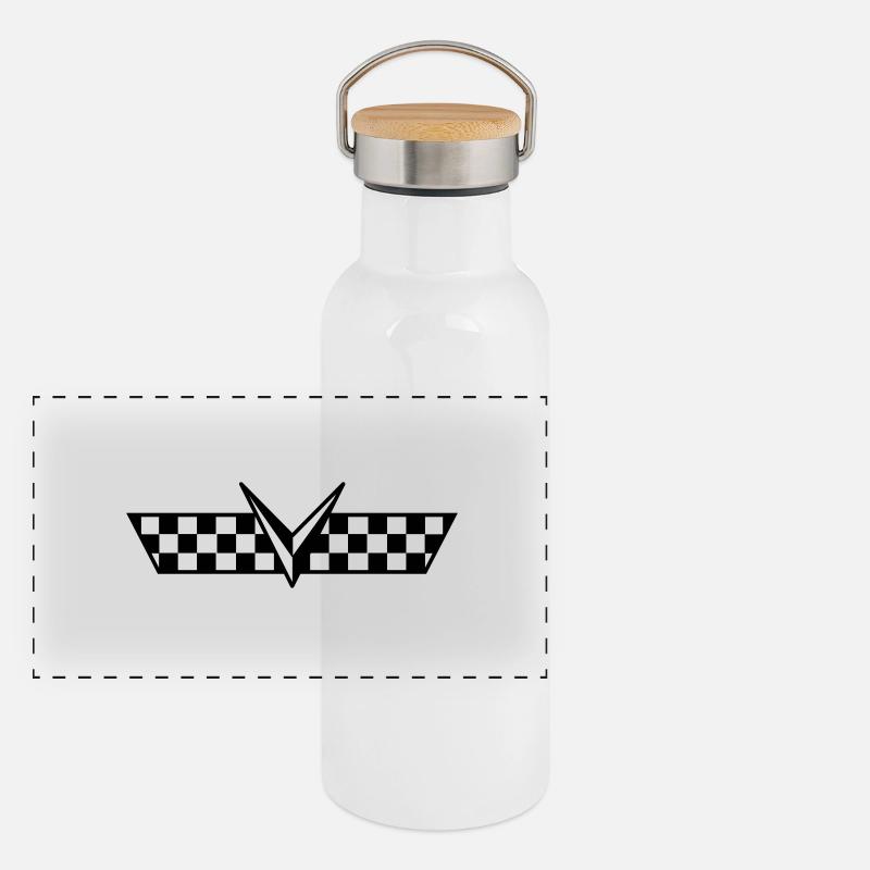 Panorama Thermosflasche mit Bambusdeckel