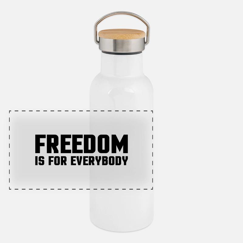 freedom_1 Gourde isotherme avec bouchon en bambou
