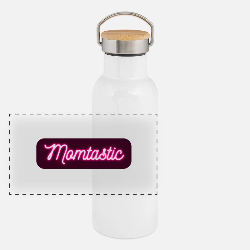 Mutter Panorama Thermosflasche mit Bambusdeckel