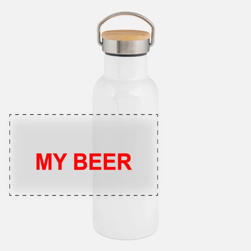 Panorama Thermosflasche mit Bambusdeckel