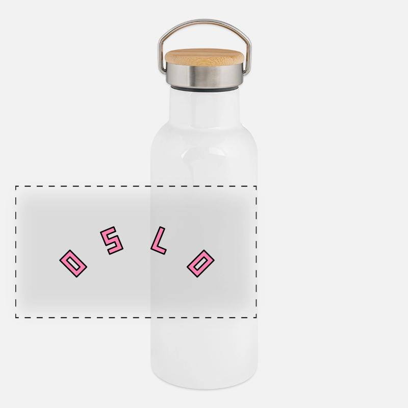 Oslo Panorama Thermosflasche mit Bambusdeckel