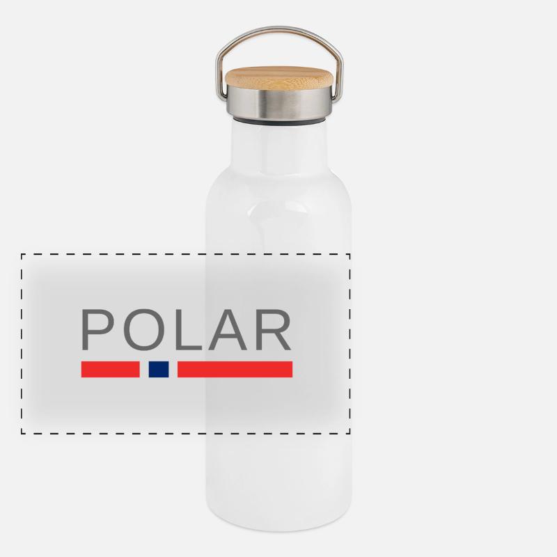 Polar Norway Panoramic Thermal Bottle with Bamboo Lid