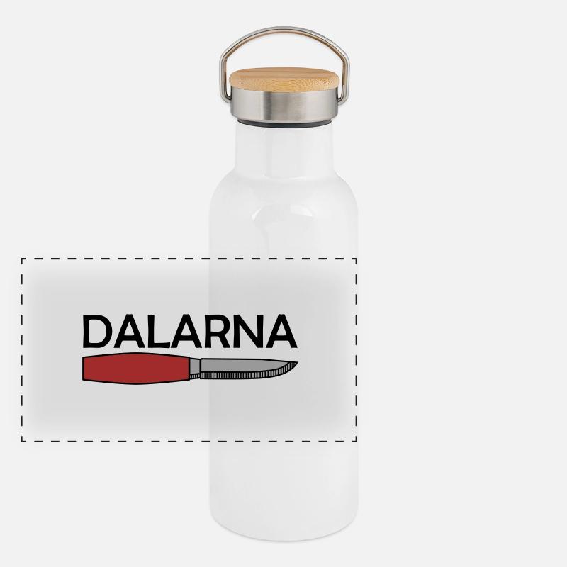 Dalarna Panorama Thermosflasche mit Bambusdeckel