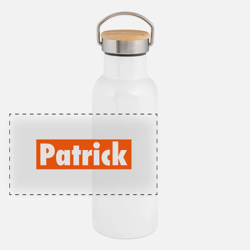 Panorama Thermosflasche mit Bambusdeckel